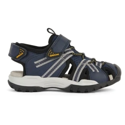 Abbildung von Geox Sandale &quot;J BOREALIS BOY B&quot;, Sommerschuh, Klettschuh, Sandalette, mit Gummizug und Klettriemchen
