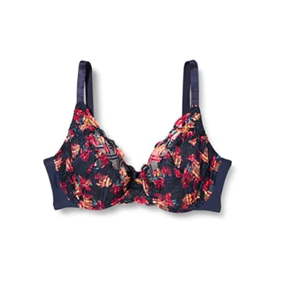 Abbildung von Sans Complexe Damen Elise Fantaisy 70AAH62 BH, Bedruckt, Marineblau &amp; Blumen, 80C