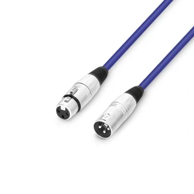 Abbildung von Adam Hall Cables 3 STAR MMF 0100 BL Mikrofonkabel XLR female auf male 1 m blau