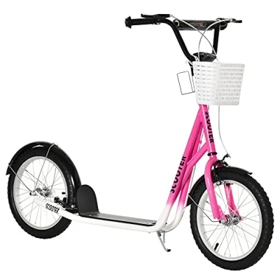 Abbildung von Kinderroller Scooter Tretroller mit Bremse Korb höhenverstellbar für 5 12 Kinder Roller Kickboard Al
