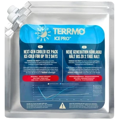 Abbildung von TERRMO Ice Pro™ Premium Groß Kühlakku für Kühltasche, Kühlbox, Kühlrucksack Lange Kühldauer bis zu 48 72h Wiederverwendbar, Hochleistungsfähig Kühlelemente XL 830ml/900g, 25x25cm (2er Pack)