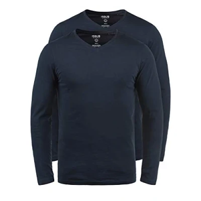 Abbildung von Solid Sdbasil Langarmshirt, Herren, Größe: Large, Dark blue