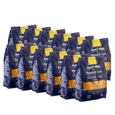Abbildung von Sam Mills Pasta d&#039;oro Glutenfreie Nudeln Macaroni aus Maismehl 12er Pack (12 x 500 g)