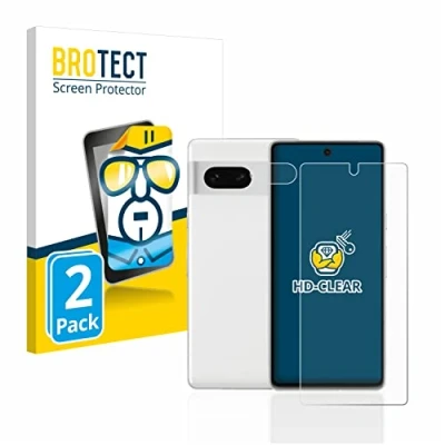 Abbildung von BROTECT (2 Stück Schutzfolie für Google Pixel 7 (Display+Kamera) Displayschutz Folie Ultra Klar