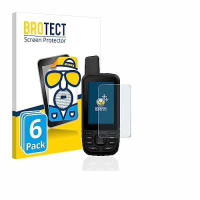 Abbildung von BROTECT Entspiegelungs Schutzfolie für Garmin GPSMAP 66s / 66st (6 Stück) Matte Displayschutz Folie, Anti Reflex, Fingerprint