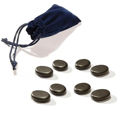 Abbildung von Master Massage Basalt Stein Zeh für Hot Stone 8er Set (3.8cm x 2.5cm X0.8cm)