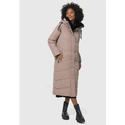 Abbildung von Navahoo Hingucker XIV Wintermantel, Damen, Größe: Small, Taupe grey