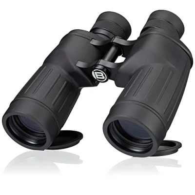 Abbildung von Bresser Astro &amp; Marine Fernglas SF 7x50 WP mit Einzelfokus, leichtem Magnesiumgehäuse, wasserdicht und Stickstoff gefüllt, schwarz, 114107