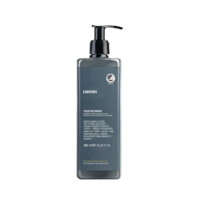 Abbildung von Anyah Handlotion &amp; Körperlotion 1x480ml Nachfüllbare Feuchtigkeitscreme Dermatologisch Getestet Mit Bio Samenöl Rosmarin Extrakt Made in Italy
