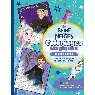 Abbildung von LA REINE DES NEIGES Coloriages Magiques Mystères Disney
