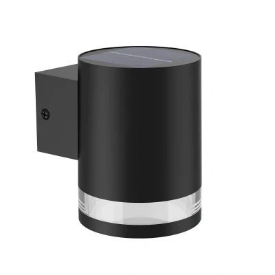 Abbildung von Philips Outdoor Solar Fyce Wandleuchte 1,5W, Tageslichtsensor, 2700 Kelvin, IP44 wetterfest, schwarz