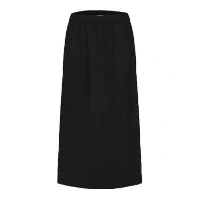 Abbildung von Selected Femme Tinni Relaxed MIDI Skirt Alinienrock, Damen, Größe: 36, Black