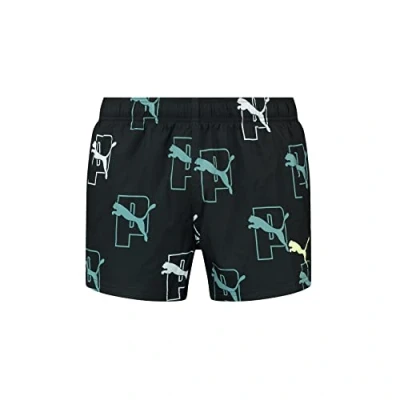 Abbildung von Puma SWIM MEN Print CAT LOGO Badeshorts, Herren, Größe: XXL, Black combo