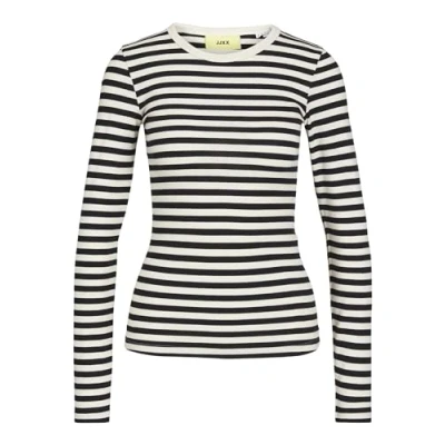 Abbildung von JJXX Jxceline GIGI Stripe Strickpullover, Damen, Größe: Small, blanc de