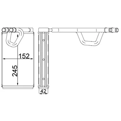 Abbildung von MAHLE ORIGINAL AH 231 000S Wärmetauscher NISSAN: Pathfinder 3