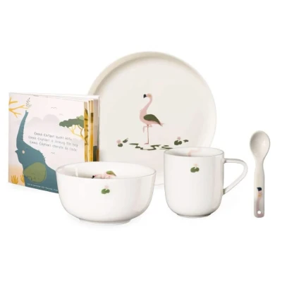 Abbildung von ASA Selection Kindergeschirr Kids Fiona Flamingo 5 teilig