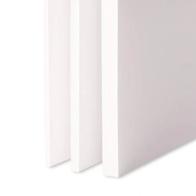 Abbildung von Leichtschaumplatte Weiss 60x80cm 5 Stück 5mm stark alle Größen Stärken