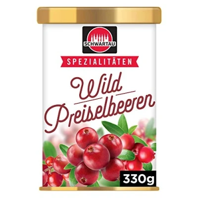 Abbildung von Schwartau Spezialitäten Wildpreiselbeeren, der Klassiker zu Wild, 330g
