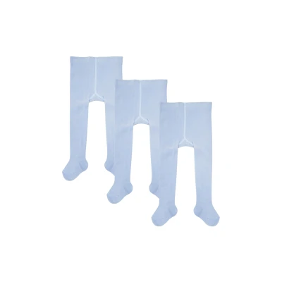 Abbildung von camano SOFT Unisex 3PACK Strumpfhose für Kinder, Größe: 50/56, Blue