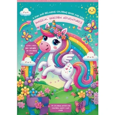Abbildung von Magical Unicorn Adventures: A Fun And Relaxing Coloring Book for Kids