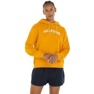 Abbildung von Tommy Hilfiger Hoodie &quot;REG MONOTYPE FLOCK HOODIE&quot;, mit Logoschriftzug