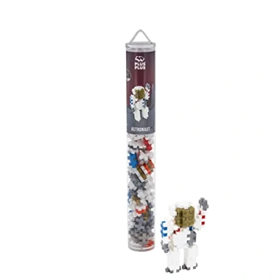 Abbildung von Plus 4184 Geniales Konstruktionsspielzeug, Astronaut, Kreativ Bausteine Tube, 100 Teile