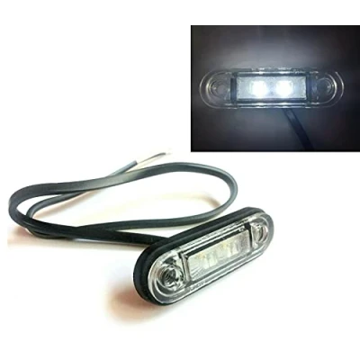 Abbildung von MelTruck Weiß LED Umrissleuchte 85x27x19 mm Begrenzungsleuchte 12V 24V E9 f. LKW Anhänger