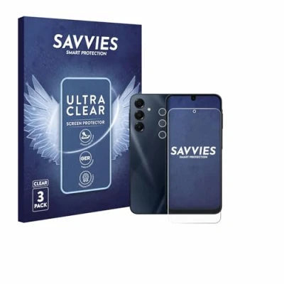 Abbildung von Savvies 6 Stück Schutzfolie für Samsung Galaxy A16 5G (Display+Kamera) Displayschutz Folie Ultra Transparent