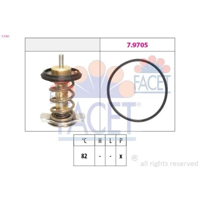 Abbildung von FACET 7.7951 Kühlwasserthermostat 82 ohne Gehäuse FIAT: Ducato III Kastenwagen, Bus, Pritsche / Fahrgestell