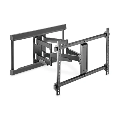 Abbildung von DIGITUS Full Motion TV Wandhalterung für 37 80&quot; Fernseher oder Monitore 60 kg Belastung max. VESA 200x100 bis 600x400 ausziehbar, schwenkbar, neigbar integriertes Kabelmanagement Schwarz