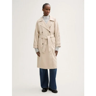 Abbildung von TOM Tailor Denim Loose FIT Trenchcoat, Damen, Größe: XL, Soft calm beige