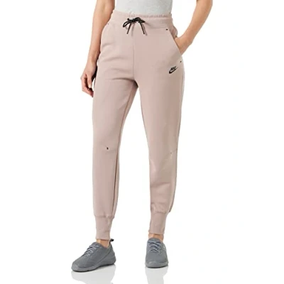 Abbildung von Nike Sportswear W NSW TCH FLC PANT Jogginghose, Damen, Größe: Large, Diffused taupe/black