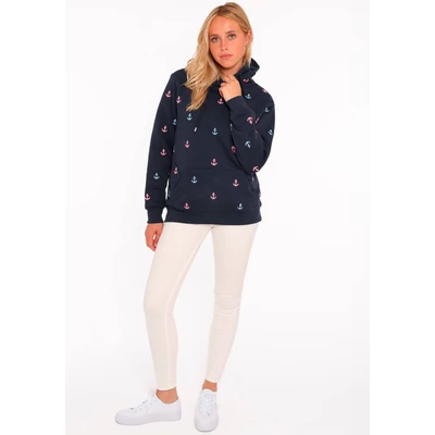 Abbildung von Zwillingsherz Hoodie &quot;Anker&quot; mit Kapuze und Stickerei