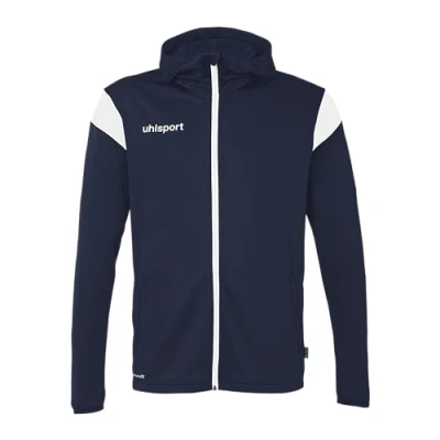 Abbildung von uhlsport Fußball Squad 27 Track Hood Jacke Unisex Trainings Sport Sweat Shirt mit Kapuze und Stehkragen
