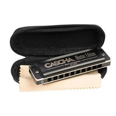 Abbildung von Master Edition Blues Harmonica in G (incl. soft case and cleaning cloth)