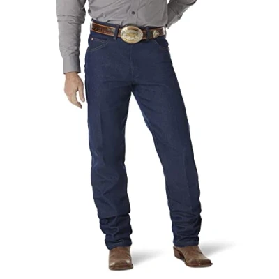 Abbildung von Wrangler Herren Jeans mit Cowboy Schnitt, lockere Passform, Indigo starr, 36W / 34L