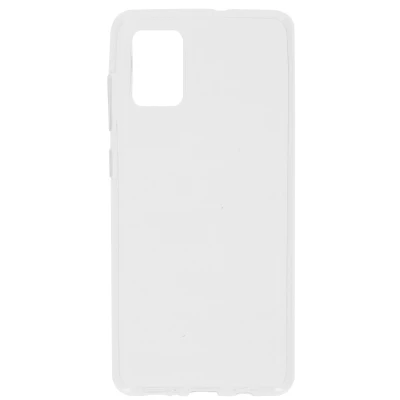 Abbildung von Samsung Galaxy A71 Hülle Silikon Accezz Soft Case/Backcover Handyhülle Transparent