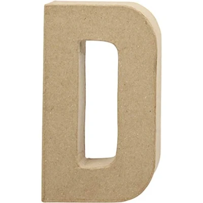 Abbildung von Creativ Pappmaché Zahl, 20 cm, 1 Stück, beige,