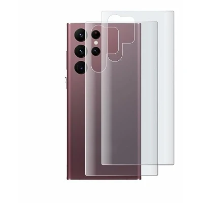 Abbildung von BROTECT Full Cover Schutzfolie Matt für Samsung Galaxy S22 Ultra 5G (Rückseite) (2 Stück) Screen Displayschutz Folie, 3D Curved, Anti Reflex