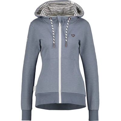 Abbildung von alife &amp; kickin Jessy Sweatjacke, Damen, Größe: Medium, Steelblue