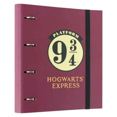 Abbildung von Grupo Erik Ringordner A4 Schmal 4 Ringe Ordner Harry Potter Gelis 9 3/4 Aktenordner Ringbuch Büro Zubehör Schul