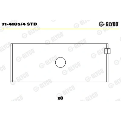 Abbildung von Pleuellager GLYCO 71 4185/4 STD