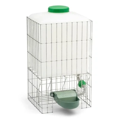 Abbildung von Agrarzone Hühnertränke automatisch mit Tank 20 Liter ideal für Ställe ohne Wasserleitung automatische Frischwasserzufuhr Hühner Wasserspender/Geflügeltränke