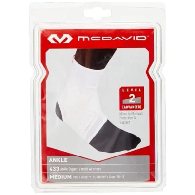 Abbildung von McDavid Knöchel /Sprunggelenkschoner DUAL Strap Ankle Support, Größe M, weiß