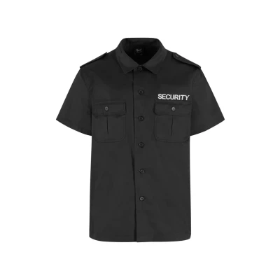 Abbildung von Brandit Herren Security US Shirt Short Sleeve Klassisches Hemd, black, 6XL