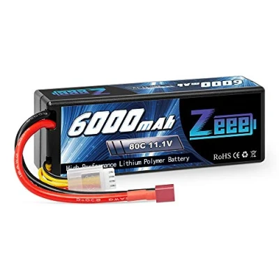 Abbildung von Zeee 3S Lipo Akku 11,1V 80C 6000mAh Hardcase Batterie mit Deans T Stecker für RC Car Truck Auto Boot LKW Truggy Hobby