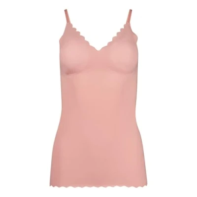 Abbildung von Skiny Damen Spaghettishirt mit herausnehmbare Pads Micro Essentials 084261 Gr. M in Bridal Rose