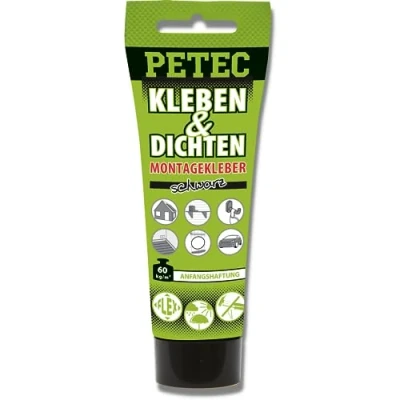 Abbildung von PETEC 94270 Dichtstoff 40C +100C Tube 80 UV beständig, elastisch, aushärtend, überlackierbar schwarz