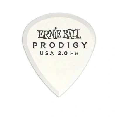 Abbildung von Ernie Ball 2,0 mm Mini Prodigy Plektren, 6er Pack, Weiß