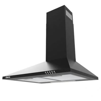 Abbildung von CIARRA Dunstabzugshaube 60 cm Umluft Abluft Pyramide Abzugshaube Schwarz,CAB6201A